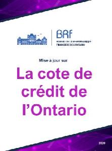 Image of the cover of publication titled  Mise &agrave; jour sur la cote de cr&eacute;dit de l