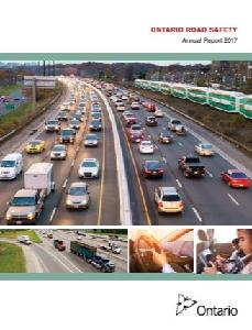 Image of the cover of publication titled Ontario road safety annual report 2017
