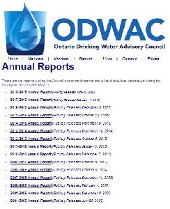 Image of the cover of publication titled Annual report - Advisory Council on Drinking Water Quality and Testing Standards 2018-2019
