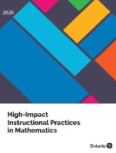 Image of the cover of publication titled High-Impact Instructional Practices in Mathematics