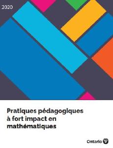 Image of the cover of publication titled Pratiques pédagogiques à fort impact en mathématiques