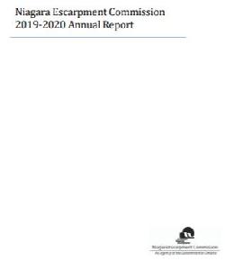 Image of the cover of publication titled   Annual report - Niagara Escarpment Commission 2019/20