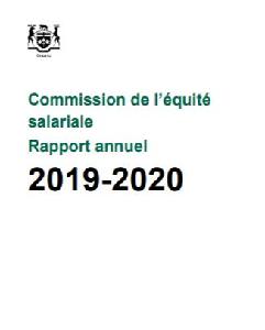Image of the cover of publication titled Rapport annuel - Commission de l