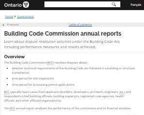 Image of the cover of publication titled   Annual report / Building Code Commission 2019/2020