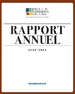 Image de la couverture de la publication intitul&eacute;e  Rapport annuel / Fiducie du patrimoine ontarien 2022/23