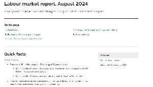 Image of the cover of publication titled  Ontario labour market report  August 2024