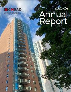 Image of the cover of publication titled  Annual report / 2023-24   Condominium Management Regulatory Authority of Ontario