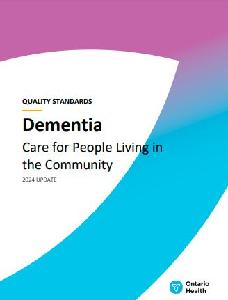 Image of the cover of publication titled Dementia : Care for People Living in the Community