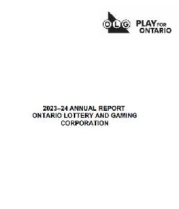 Image de la couverture de la publication intitu  Annual report / Ontario Lottery and Gaming Corporation 2023–24

