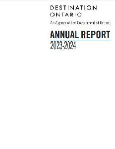 Image of the cover of publication titled  Annual Report / Destination Ontario  2023/24