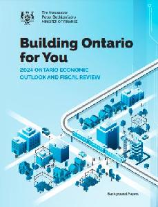 Image of the cover of publication titled  Ontario economic outlook and fiscal review : background papers / 2024
