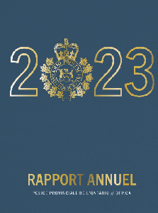 Image de la couverture de la publication intitulée  Parent    Annual report / Ontario Provincial Police 2023