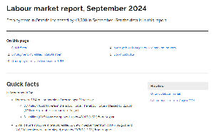 Image de la couverture de la publication intitulée Ontario labour market report  September 2024