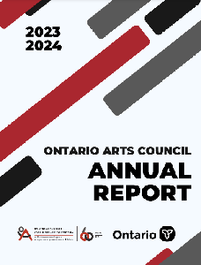 Image of the cover of publication titled  Annual report / Ontario Arts Council 2023/24