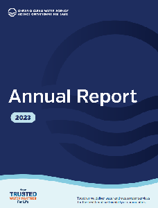 Image of the cover of publication titled  Annual report - Ontario Clean Water Agency 2023