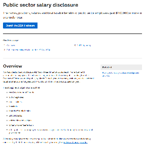 Image de la couverture de la publication intitulée Public sector salary disclosure : [Sunshine list] 2024