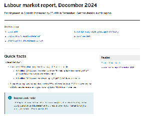 Image of the cover of publication titled  Ontario labour market report  December 2024