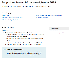 Image of the cover of publication titled  Rapport sur le marché du travail de l