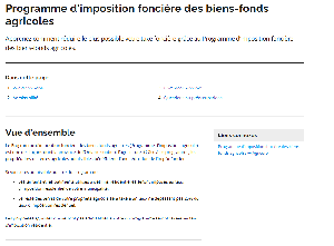 Image of the cover of publication titled Programme d&rsquo;imposition fonci&egrave;re des biens-fonds agricoles : Apprenez comment r&eacute;duire le plus possible votre taxe fonci&egrave;re gr&acirc;ce au Programme d&rsquo;imposition fonci&egrave;re des biens-fonds agricoles