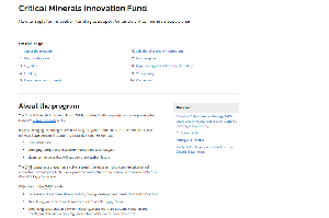 Image de la couverture de la publication intitul&eacute;e  Critical Minerals Innovation Fund
