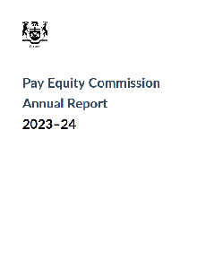 Image de la couverture de la publication intitul&eacute;e   Annual report / 2023&ndash;24