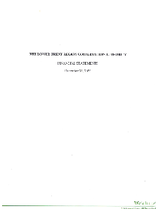 Image de la couverture de la publication intitul&eacute;e  Lower Trent Region Conservation Authority : Financial Statements 2023