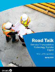 Image of the cover of publication titled  Road talk Ontario