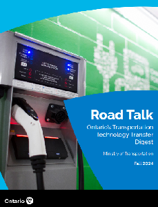 Image de la couverture de la publication intitul&eacute;e  Road talk Ontario