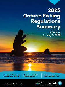 Image de la couverture de la publication intitul&eacute;e  Ontario fishing regulations summary 2025

