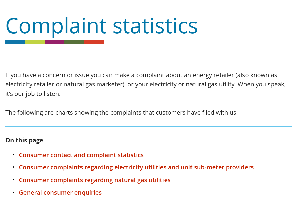 Image of the cover of publication titled  Consumer Contact and Complaint Statistics 2021-2024