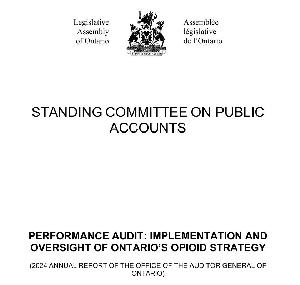 Image de la couverture de la publication intitul&eacute;e Performance Audit : Implementation and Oversight of Ontario