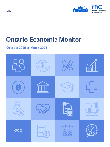Image de la couverture de la publication intitul&eacute;e  Ontario Economic Monitor: October 2025 to March 2026