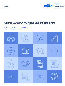 Image of the cover of publication titled  Suivi &eacute;conomique de l