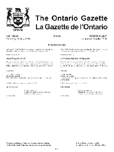 Image de la couverture de la publication intitul&eacute;e La gazette de l