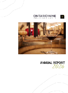 Image de la couverture de la publication intitul&eacute;e Annual report / 2026  Ontario Wine Appellation Authority