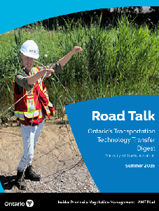 Image de la couverture de la publication intitul&eacute;e  Road talk : Ontario