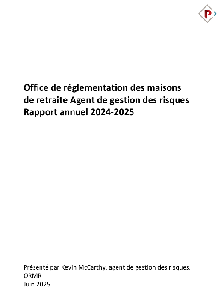 Image of the cover of publication titled  ORMR Rapport annuel. 2024/2025