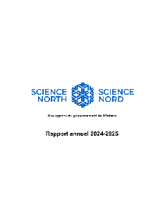Image of the cover of publication titled Rapport annuel de Science nord. 2024-25