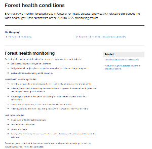 Image de la couverture de la publication intitul&eacute;e Forest health conditions in Ontario. 2025
