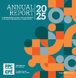 Image de la couverture de la publication intitul&eacute;e Annual report / 2025  Fair Practices Commission