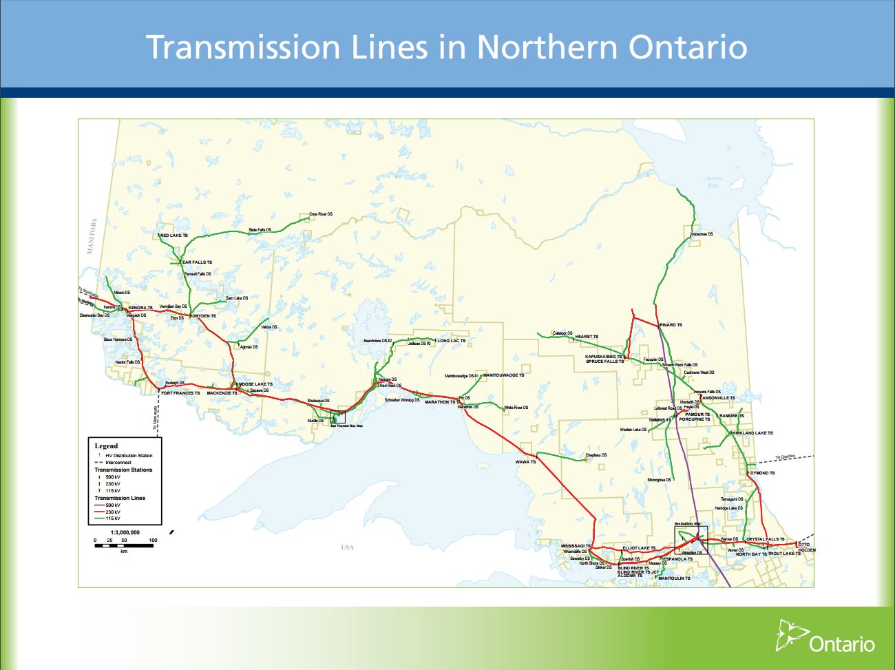 Transmission Lines in Northern Ontario Publications Ontario