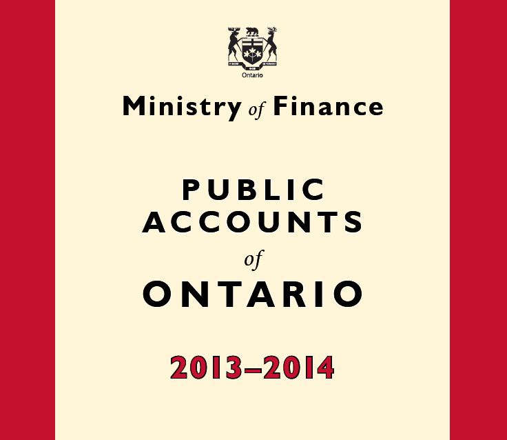 Public Accounts of Ontario 20132014 Publications Ontario