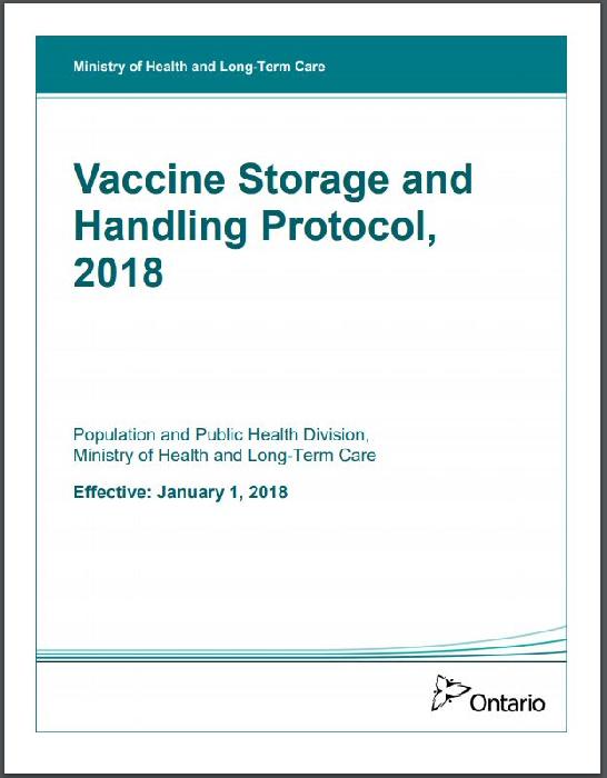 Vaccine Storage and Handling Protocol, 2 Publications Ontario