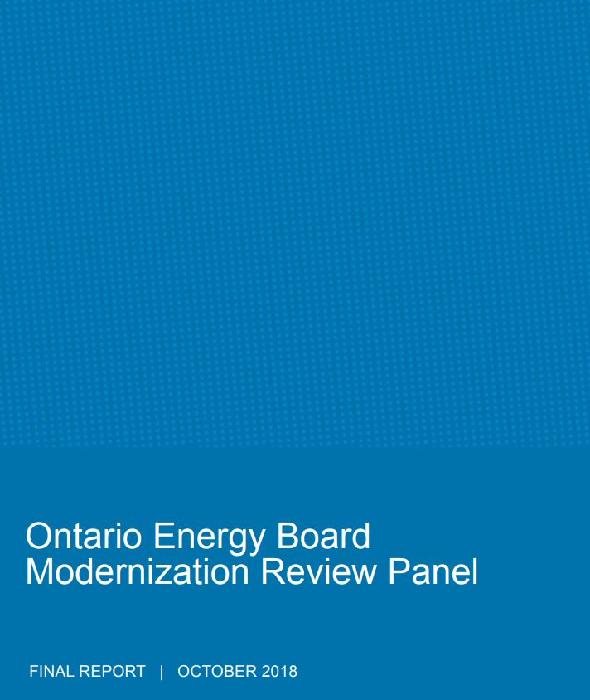 Ontario Energy Board Modernization Review Panel Final Report