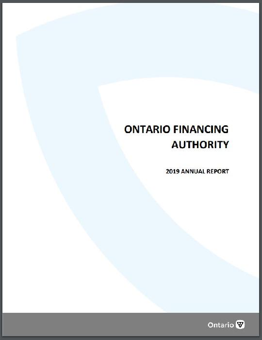 Annual report / Ontario Financing Authority. 2019. Publications Ontario