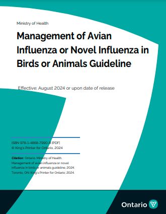 Mgment of Avian Influenza or Novel Influenza in Birds or Animals ...